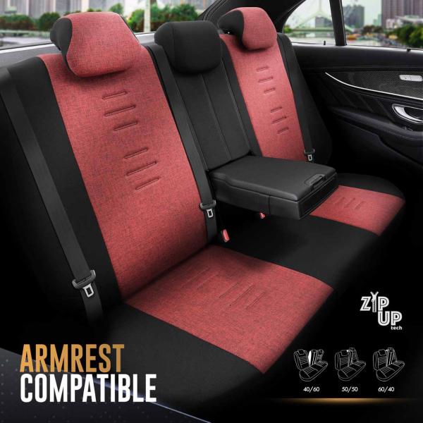 Auto Sitzbezug Set Universal Vorne und Hinten Komfortabel Komplett Set